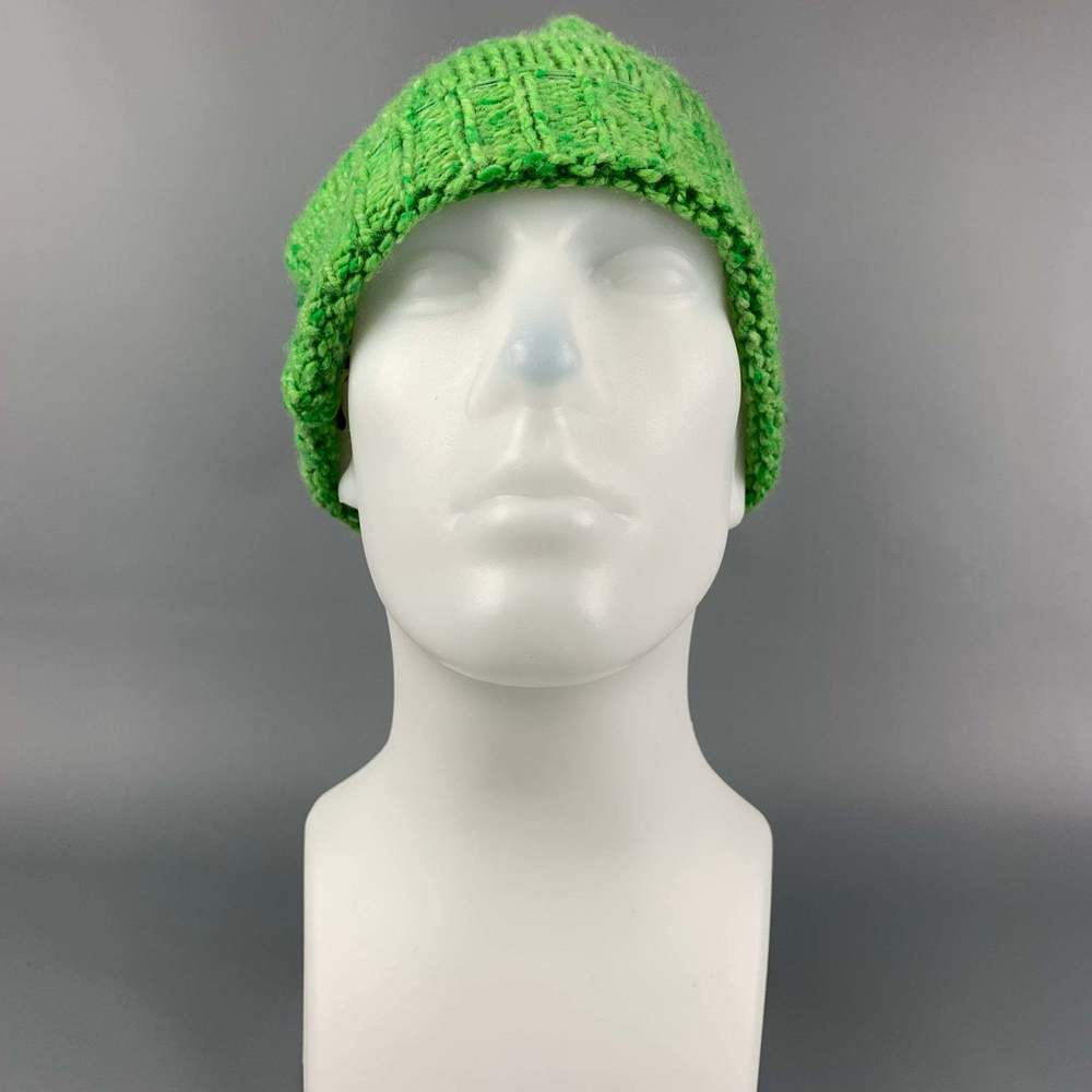 NEW SCOTLAND Green Knit Cashmere Beanie - Picture 2 of 5